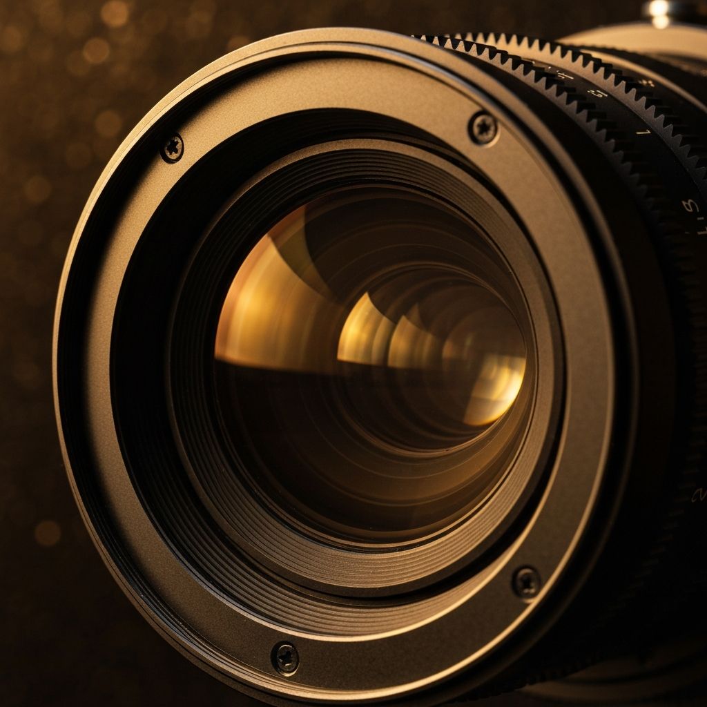Professional cinema camera lens